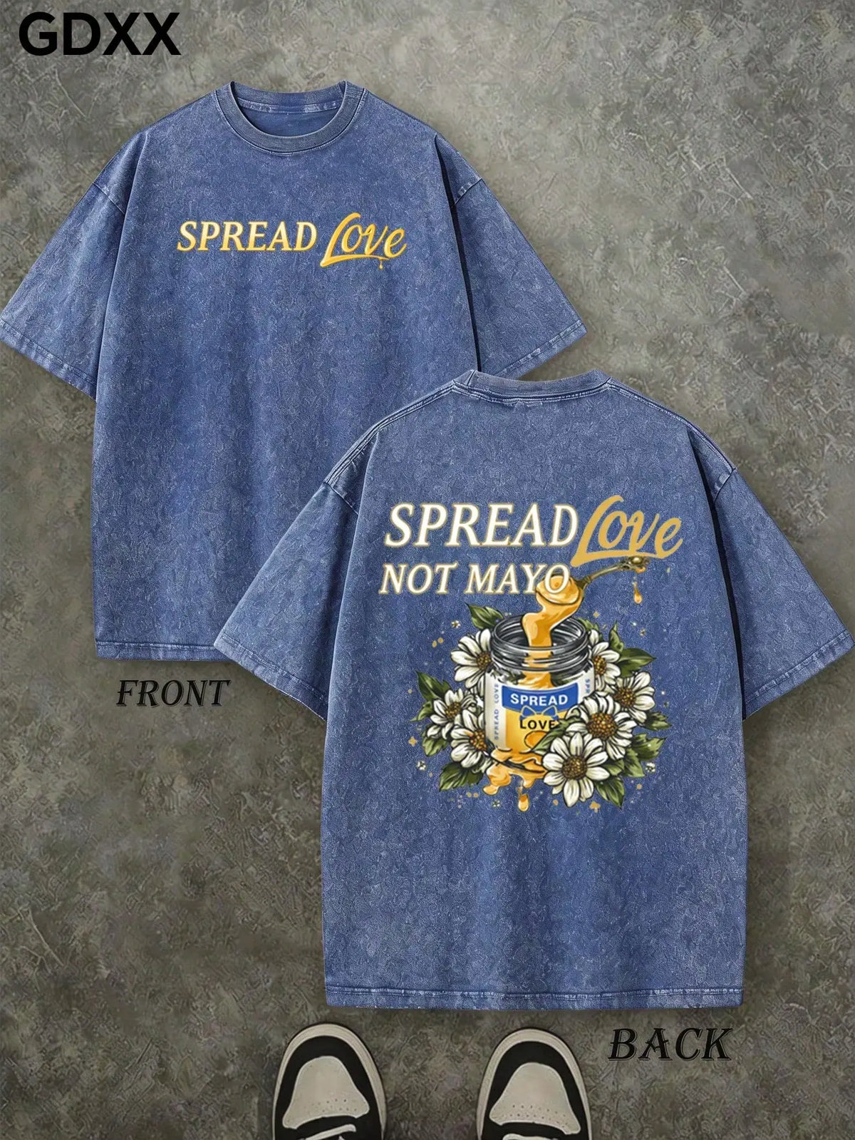 Aphic T-Shirts, Healing Style T-Shirt, Retro Washed T-Shirt, 230g 100% Cotton, Summer Men's Illustrated T-Shirt, Men's Summer Tops.Summer Outfits ZEDX