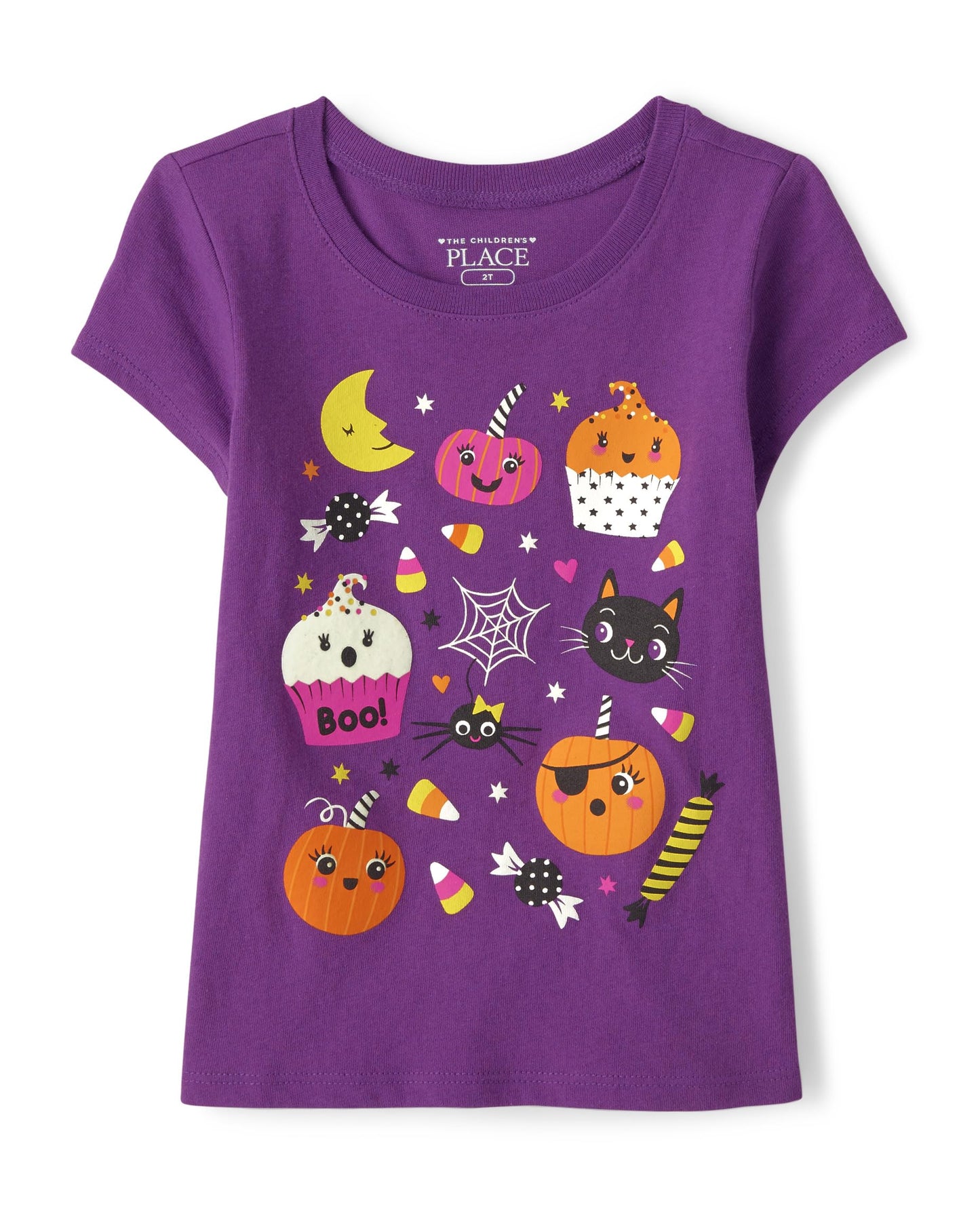 The Children's Place Baby Girls' and Toddler Unicorns,Butterflies,Trends Short Sleeve Graphic T-Shirts,3 Pack