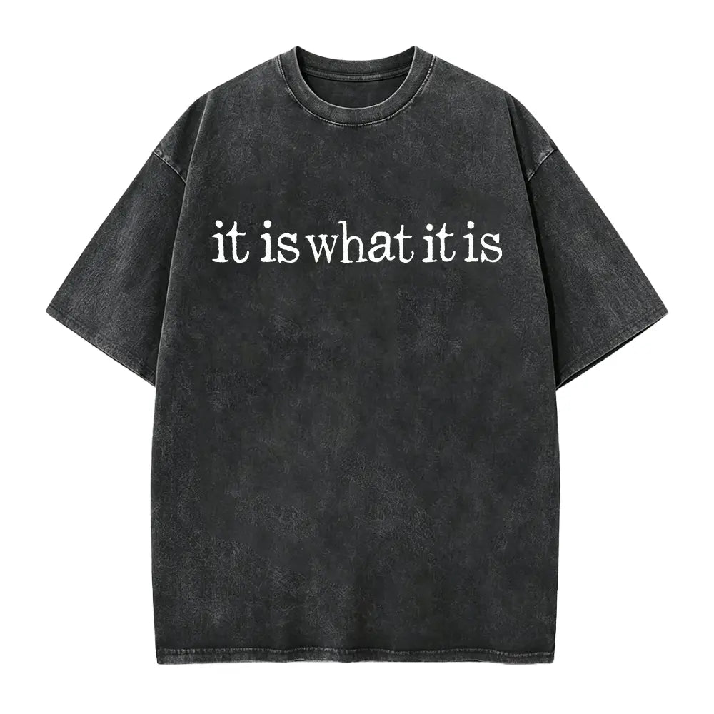 Women's Trendy Printed Retro Washed T-Shirt - 230g Thick, Retro Street Style Crew Neck Short Sleeve, Machine Washable, Perfect for Spring/Summer Casual Wear, Unique Loose Fit Women's T-Shirt