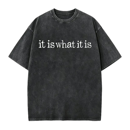 Women's Trendy Printed Retro Washed T-Shirt - 230g Thick, Retro Street Style Crew Neck Short Sleeve, Machine Washable, Perfect for Spring/Summer Casual Wear, Unique Loose Fit Women's T-Shirt
