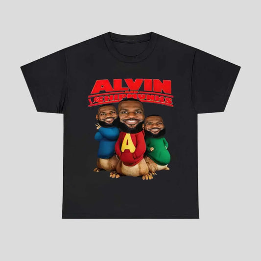 Lebron James Alvin And Chipmunks Shirt graphic tee