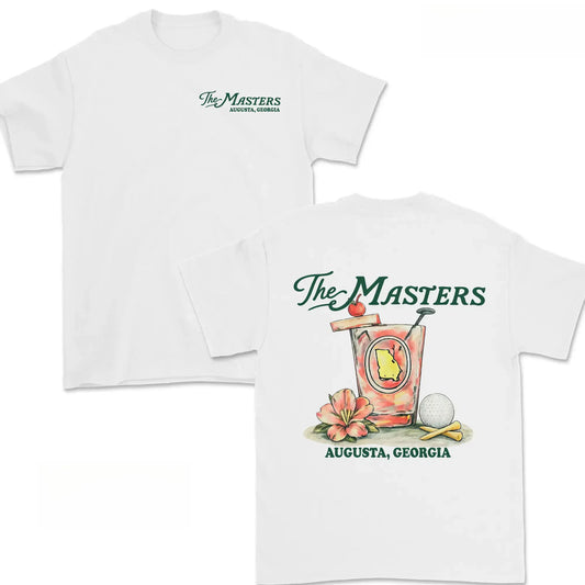 The Masters Augusta Georgia Golf Cocktail Shirt For Men For Women, Augusta Souvenir Tee, Azalea Drink Graphic, Tournament Keepsake Gift, Trendy Unisex Shirt