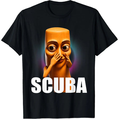 Scuba Tung Tung Sahur Dance Funny Brainrot Meme T-Shirt