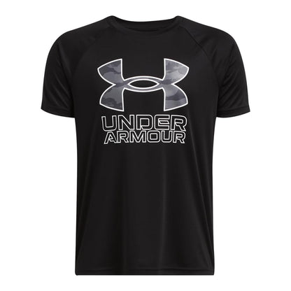 Under Armour Boys' Tech Hybrid Printed Fill Short-Sleeve T-Shirt
