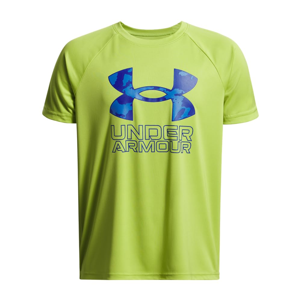 Under Armour Boys' Tech Hybrid Printed Fill Short-Sleeve T-Shirt