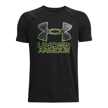 Under Armour Boys' Tech Hybrid Printed Fill Short-Sleeve T-Shirt