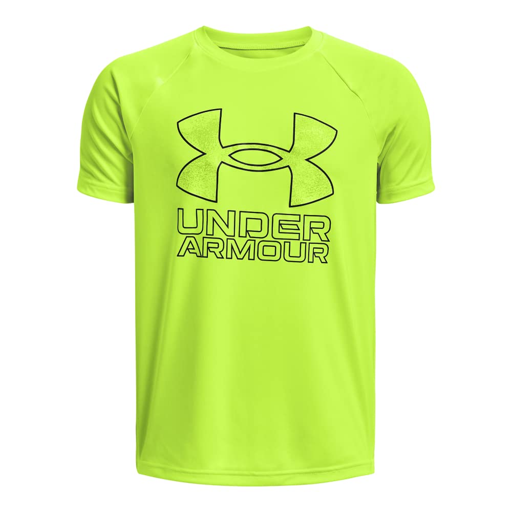 Under Armour Boys' Tech Hybrid Printed Fill Short-Sleeve T-Shirt