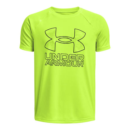 Under Armour Boys' Tech Hybrid Printed Fill Short-Sleeve T-Shirt