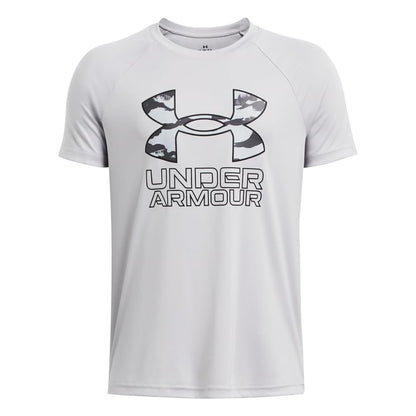 Under Armour Boys' Tech Hybrid Printed Fill Short-Sleeve T-Shirt