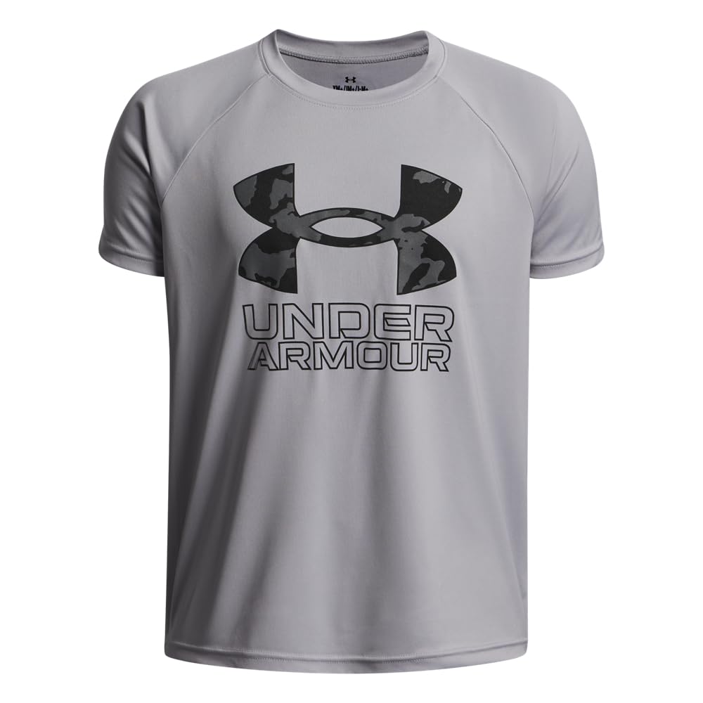 Under Armour Boys' Tech Hybrid Printed Fill Short-Sleeve T-Shirt