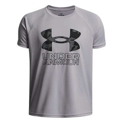 Under Armour Boys' Tech Hybrid Printed Fill Short-Sleeve T-Shirt