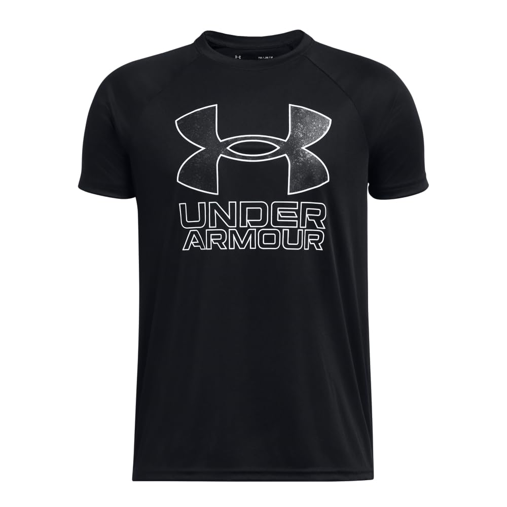 Under Armour Boys' Tech Hybrid Printed Fill Short-Sleeve T-Shirt