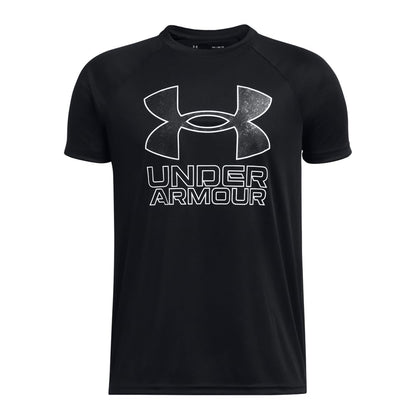 Under Armour Boys' Tech Hybrid Printed Fill Short-Sleeve T-Shirt