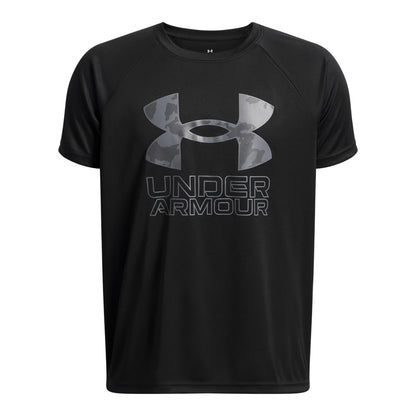 Under Armour Boys' Tech Hybrid Printed Fill Short-Sleeve T-Shirt