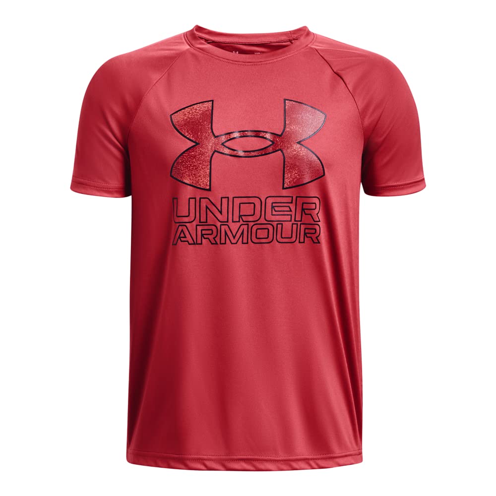 Under Armour Boys' Tech Hybrid Printed Fill Short-Sleeve T-Shirt