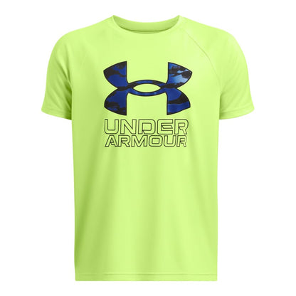 Under Armour Boys' Tech Hybrid Printed Fill Short-Sleeve T-Shirt