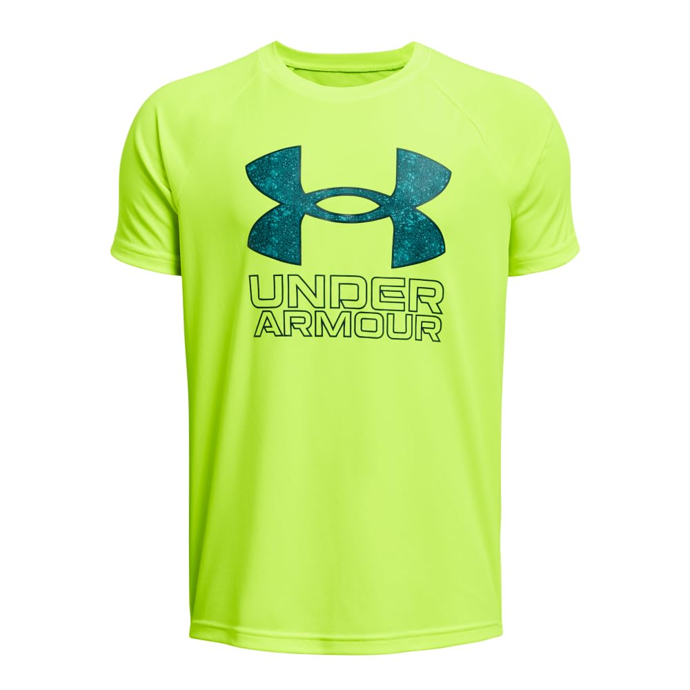 Under Armour Boys' Tech Hybrid Printed Fill Short-Sleeve T-Shirt