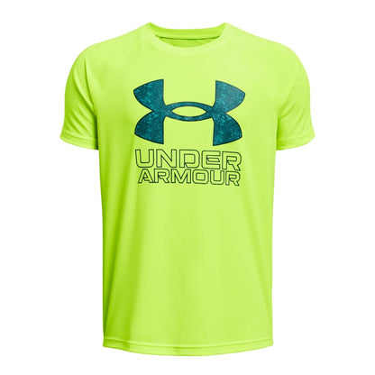 Under Armour Boys' Tech Hybrid Printed Fill Short-Sleeve T-Shirt