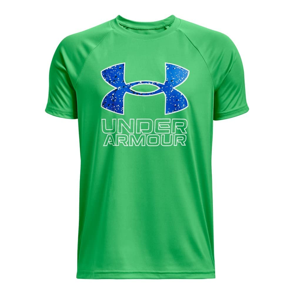 Under Armour Boys' Tech Hybrid Printed Fill Short-Sleeve T-Shirt