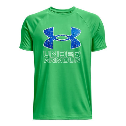 Under Armour Boys' Tech Hybrid Printed Fill Short-Sleeve T-Shirt