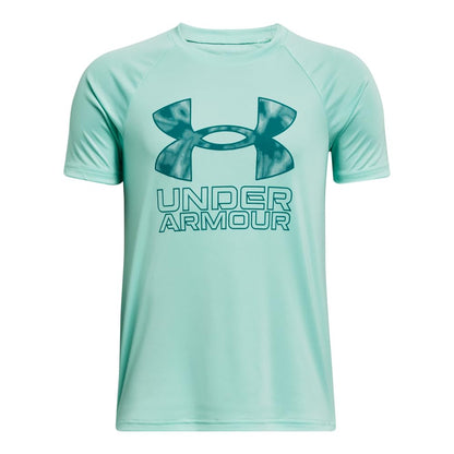 Under Armour Boys' Tech Hybrid Printed Fill Short-Sleeve T-Shirt