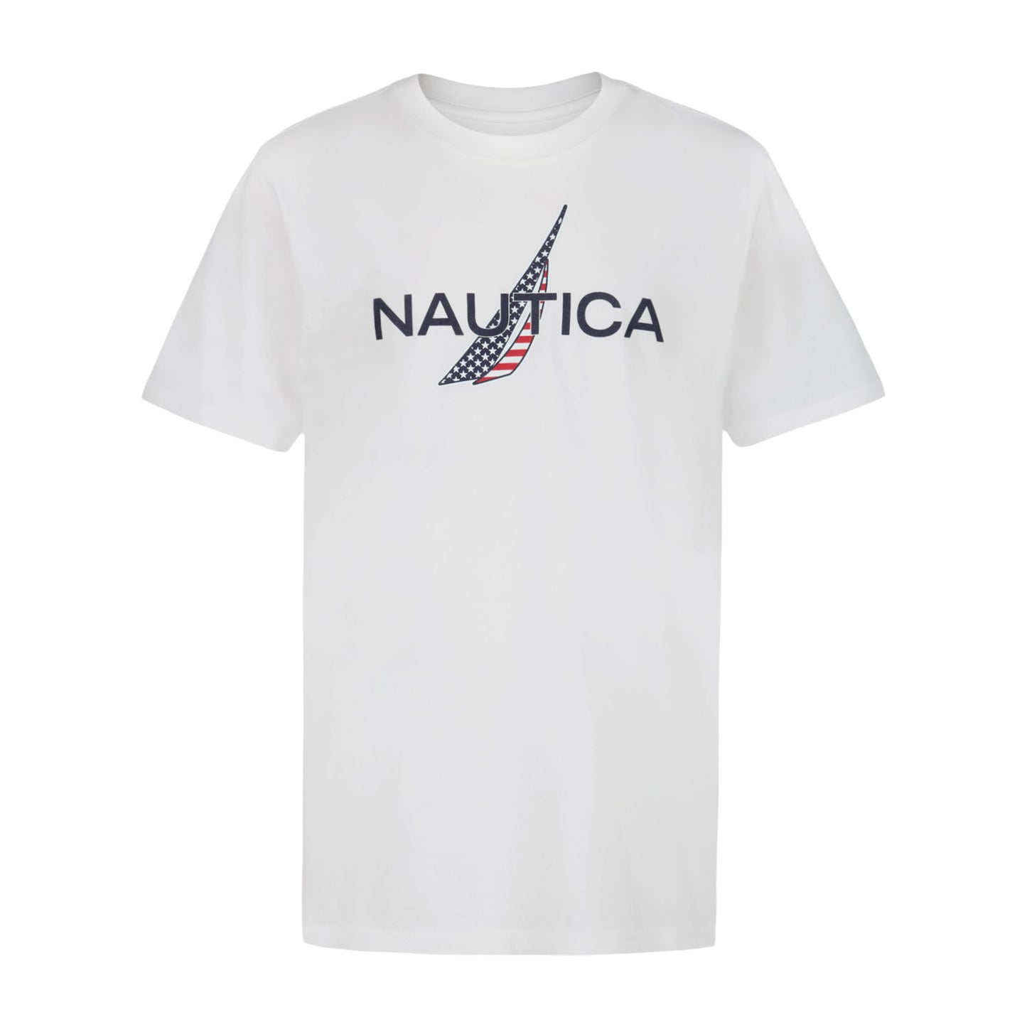 Nautica Boys' Short Sleeve J-Class Logo Crew Neck T-Shirt, Soft, Comfortable, Relaxed Fit