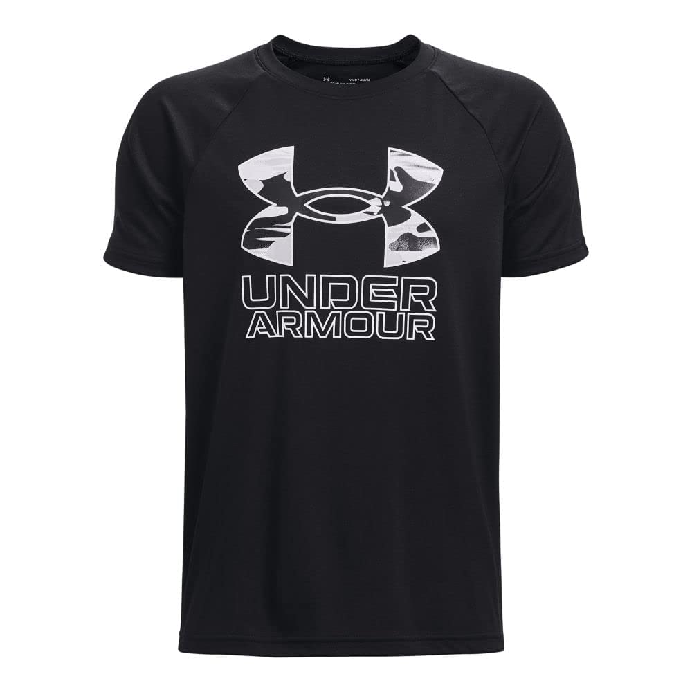 Under Armour Boys' Tech Hybrid Printed Fill Short-Sleeve T-Shirt