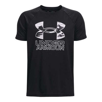 Under Armour Boys' Tech Hybrid Printed Fill Short-Sleeve T-Shirt