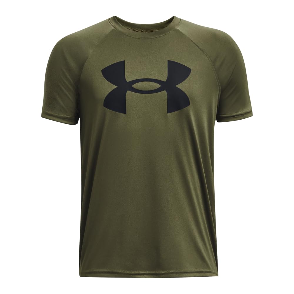 Under Armour Boys' Tech Hybrid Printed Fill Short-Sleeve T-Shirt