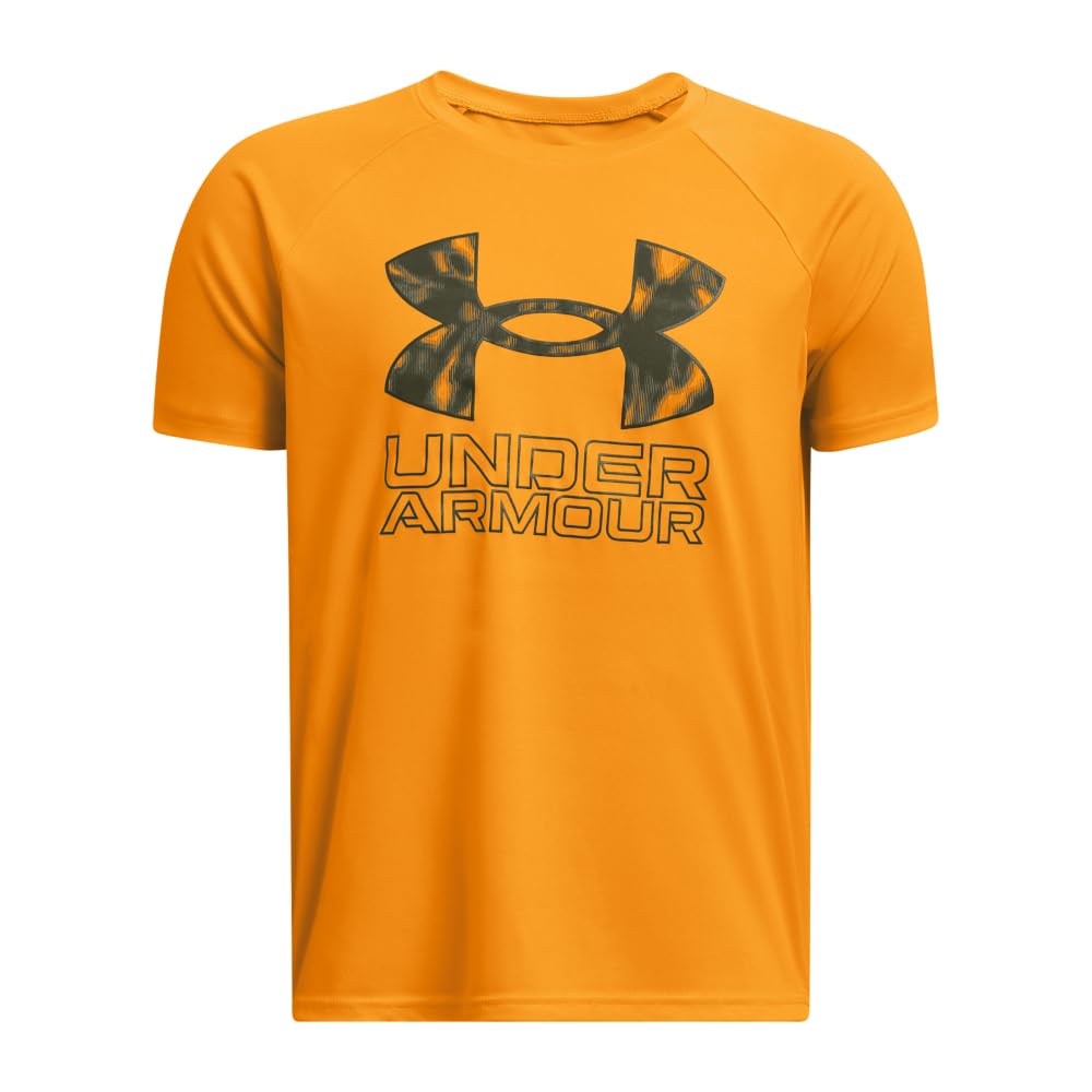Under Armour Boys' Tech Hybrid Printed Fill Short-Sleeve T-Shirt