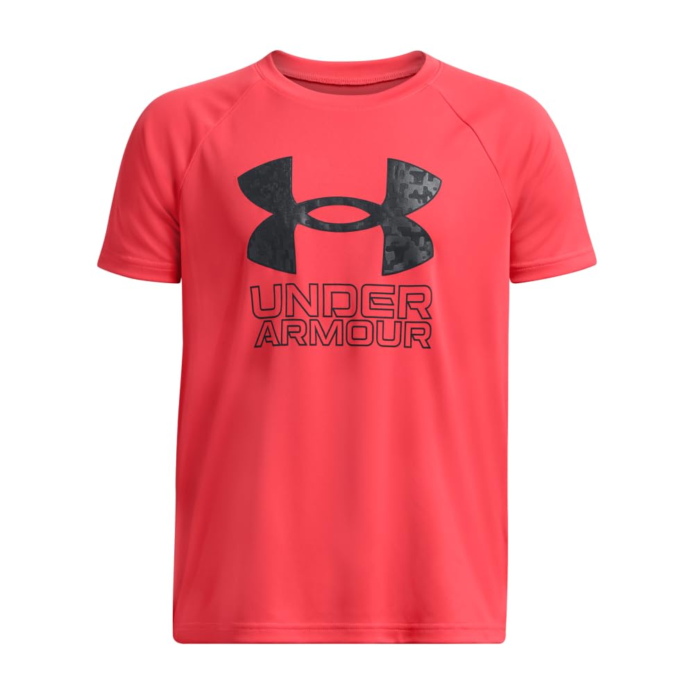 Under Armour Boys' Tech Hybrid Printed Fill Short-Sleeve T-Shirt