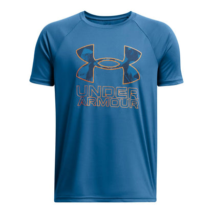 Under Armour Boys' Tech Hybrid Printed Fill Short-Sleeve T-Shirt