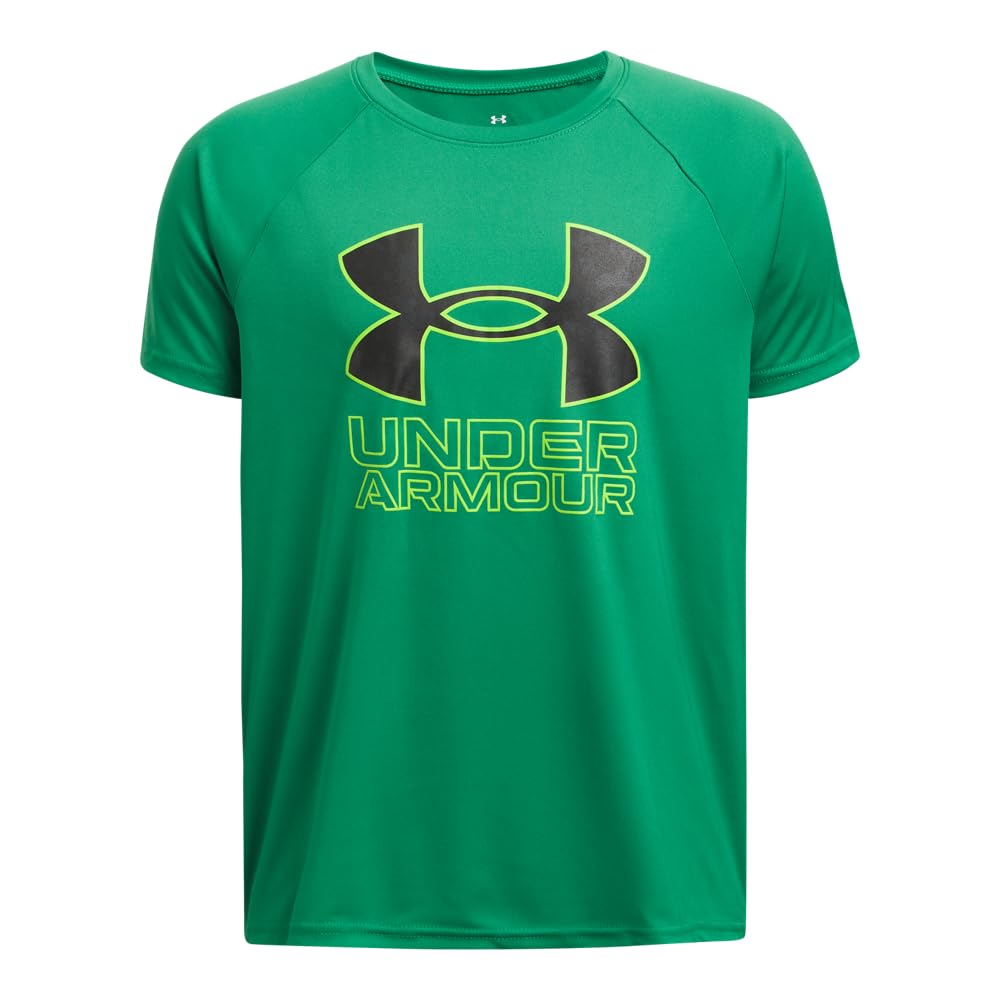Under Armour Boys' Tech Hybrid Printed Fill Short-Sleeve T-Shirt