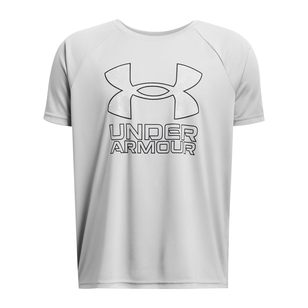 Under Armour Boys' Tech Hybrid Printed Fill Short-Sleeve T-Shirt
