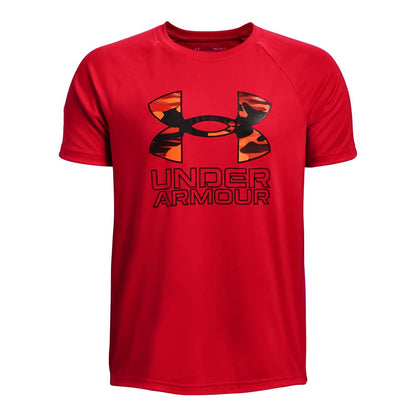 Under Armour Boys' Tech Hybrid Printed Fill Short-Sleeve T-Shirt