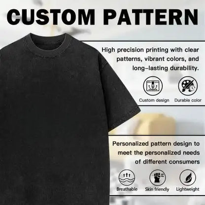Washed T-shirt Japanese Cherry Blossom Double-Sided Cherry Blossom Pattern Print. Short Sleeve Washed T-Shirt Cotton Double-Sided Washed All-Matching Fashionable Retro Batik High y2k,Vintage,Streetwear Christmas gift,Cyber Monday graphic tees