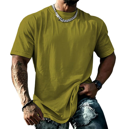 domirica Mens Muscle Fit Short Sleeve T Shirts Gym Workout Crewneck Novelty Print Quick Dry Athletic Shirt