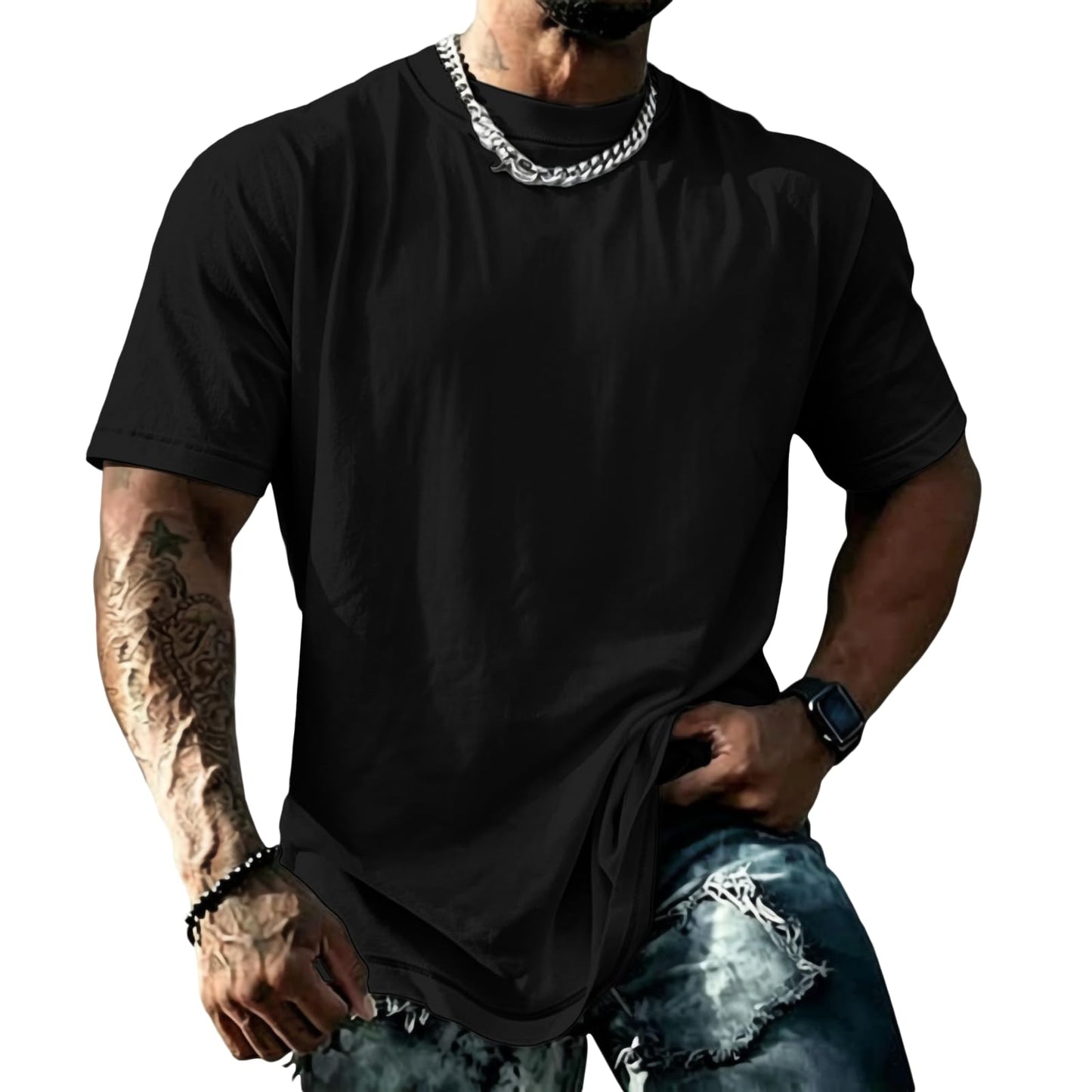 domirica Mens Muscle Fit Short Sleeve T Shirts Gym Workout Crewneck Novelty Print Quick Dry Athletic Shirt