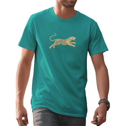 domirica Men's Solid 100% Cotton Graphic Short Sleeve Crewneck Big and Tall Summer Breathable Quick Dry Gym Casual Top