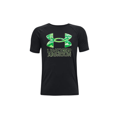 Under Armour Boys' Tech Hybrid Printed Fill Short-Sleeve T-Shirt