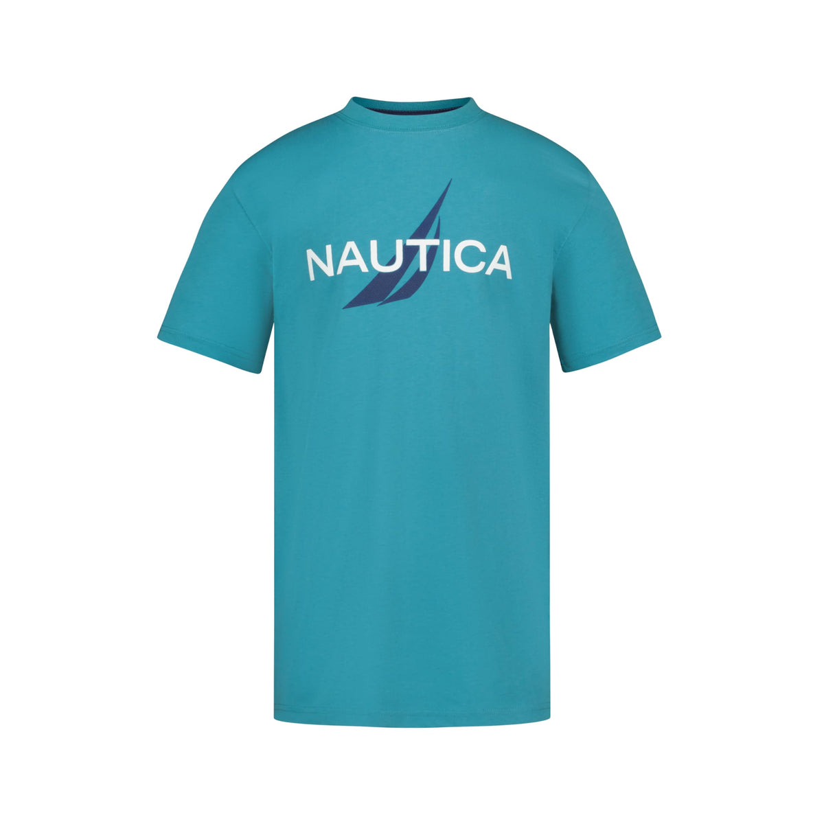 Nautica Boys' Short Sleeve J-Class Logo Crew Neck T-Shirt, Soft, Comfortable, Relaxed Fit