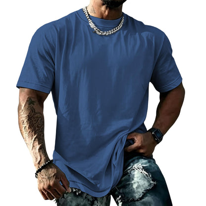 domirica Mens Muscle Fit Short Sleeve T Shirts Gym Workout Crewneck Novelty Print Quick Dry Athletic Shirt