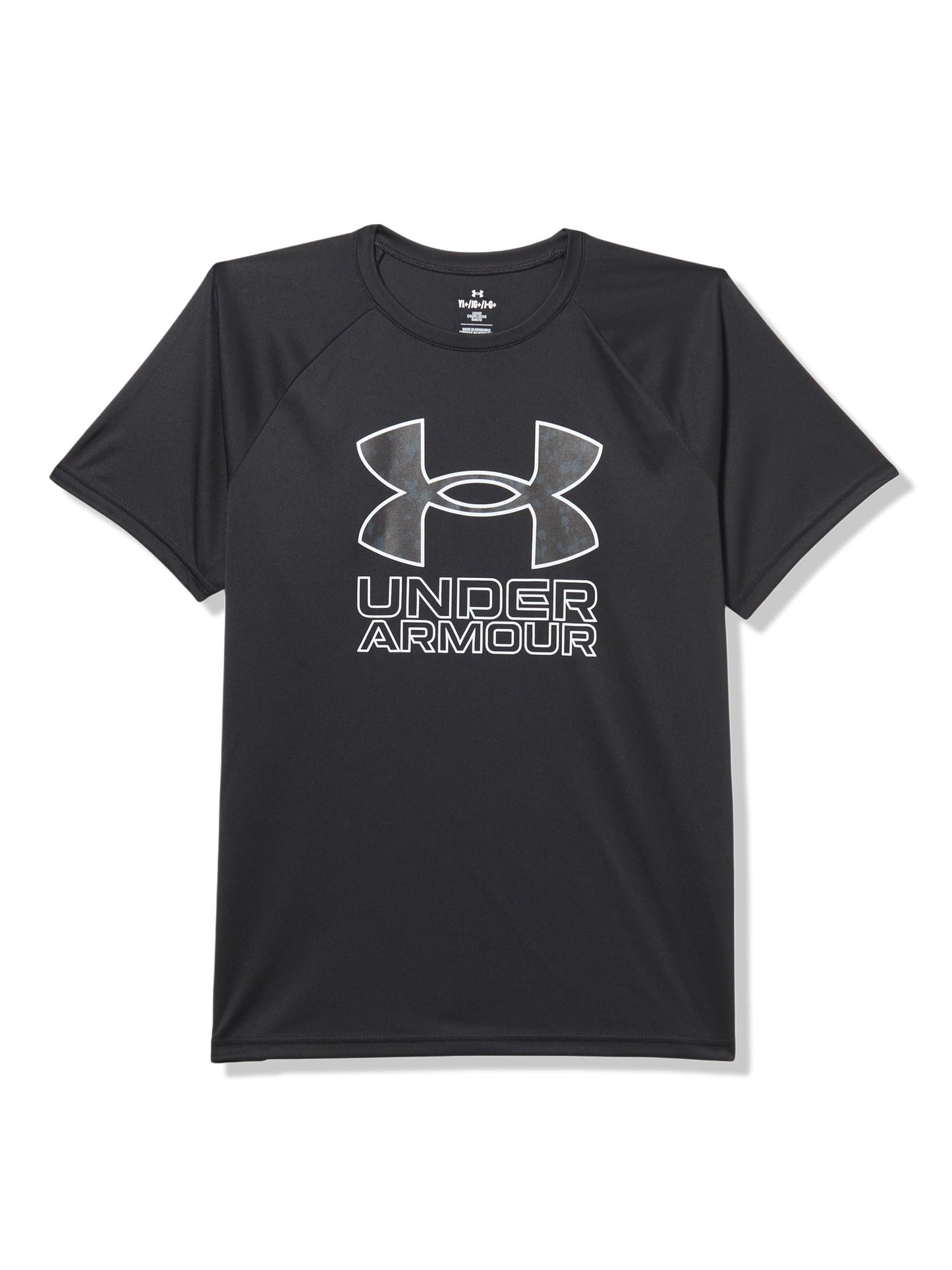 Under Armour Boys' Tech Hybrid Printed Fill Short-Sleeve T-Shirt