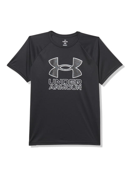 Under Armour Boys' Tech Hybrid Printed Fill Short-Sleeve T-Shirt