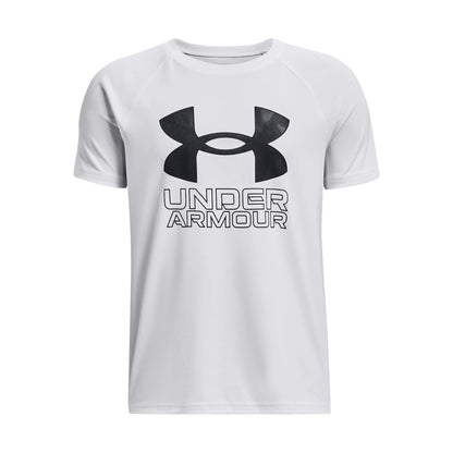 Under Armour Boys' Tech Hybrid Printed Fill Short-Sleeve T-Shirt