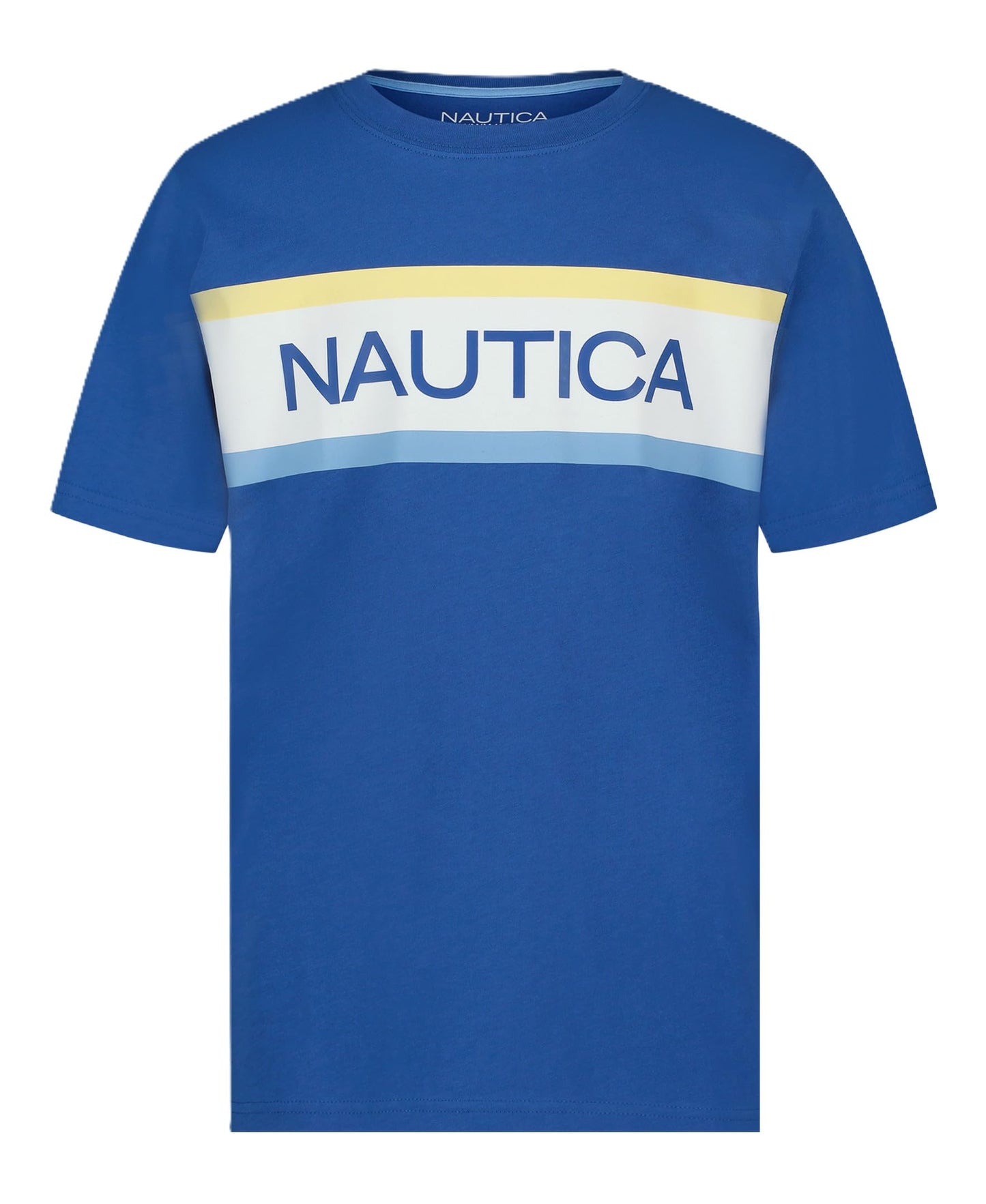Nautica Boys' Short Sleeve J-Class Logo Crew Neck T-Shirt, Soft, Comfortable, Relaxed Fit