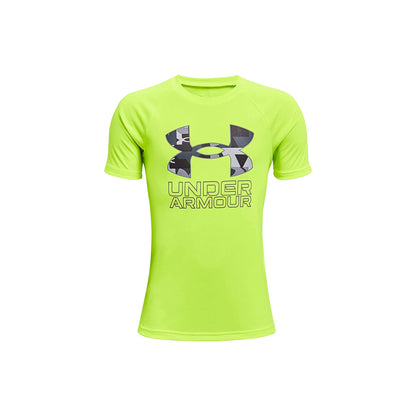 Under Armour Boys' Tech Hybrid Printed Fill Short-Sleeve T-Shirt