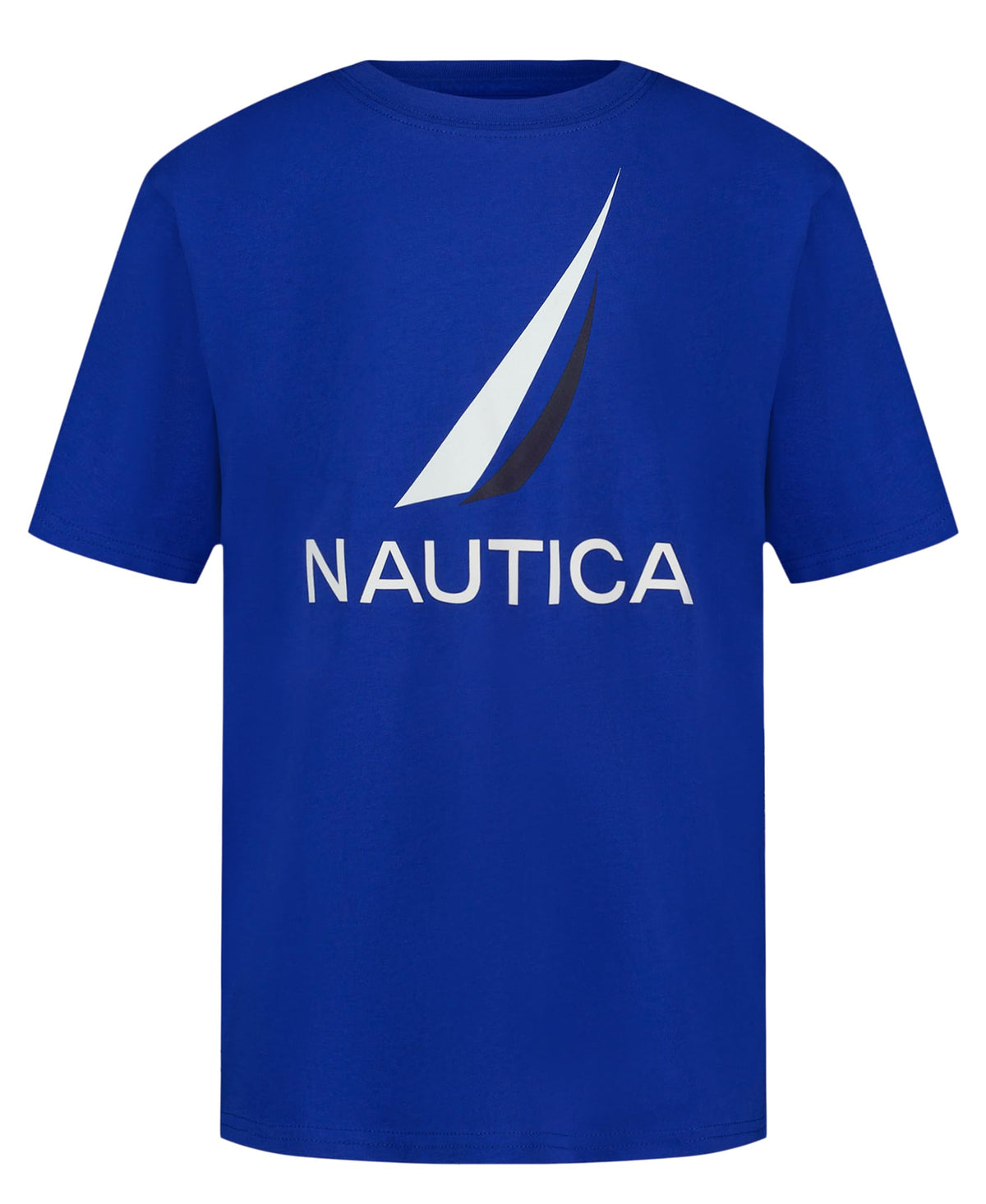 Nautica Boys' Short Sleeve J-Class Logo Crew Neck T-Shirt, Soft, Comfortable, Relaxed Fit