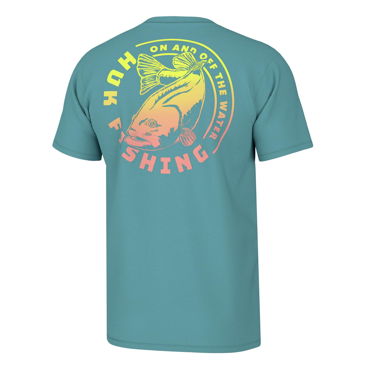 HUK Mens Fishing Graphic Tee, Performance Short Sleeve, Quick-Dry