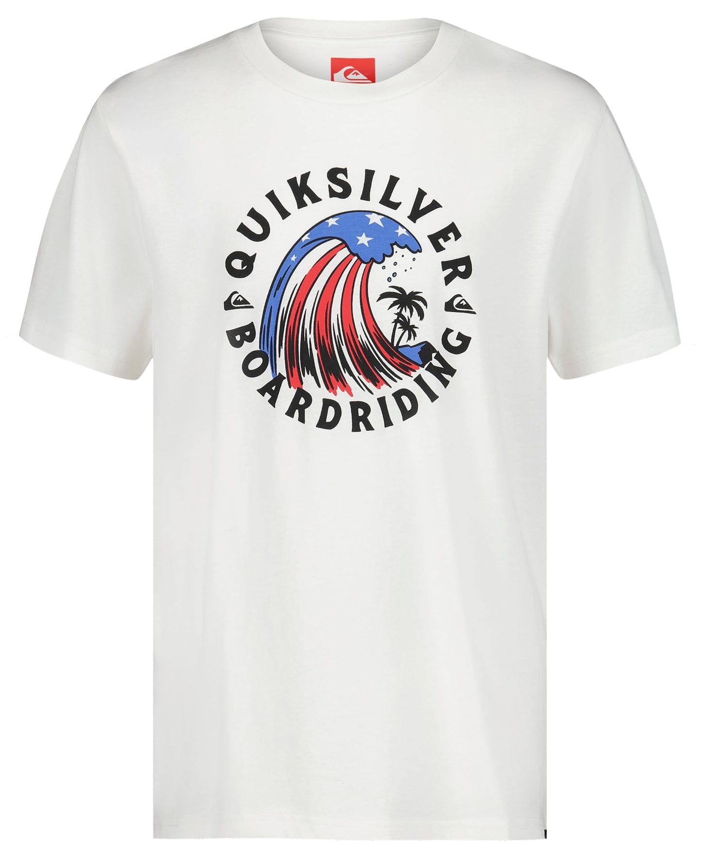 Quiksilver Boys' Short Sleeve Screen Print Graphic T-Shirt, Soft & Comfortable, Regular Fit